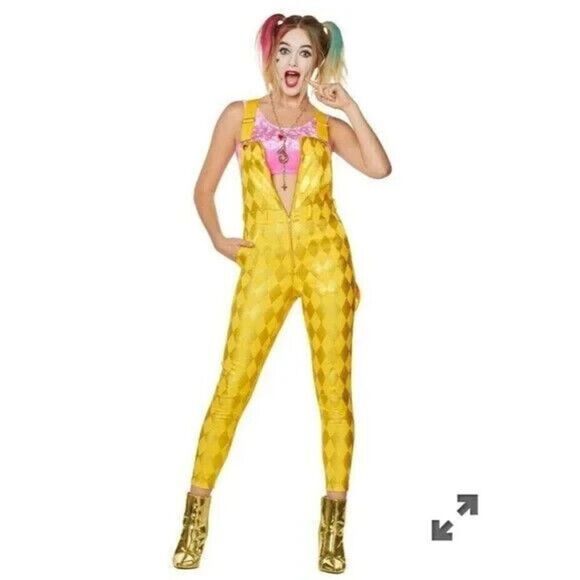 Harley Quinn Birds of Prey Overalls Her Universe Size Medium - Picture 1 of 12